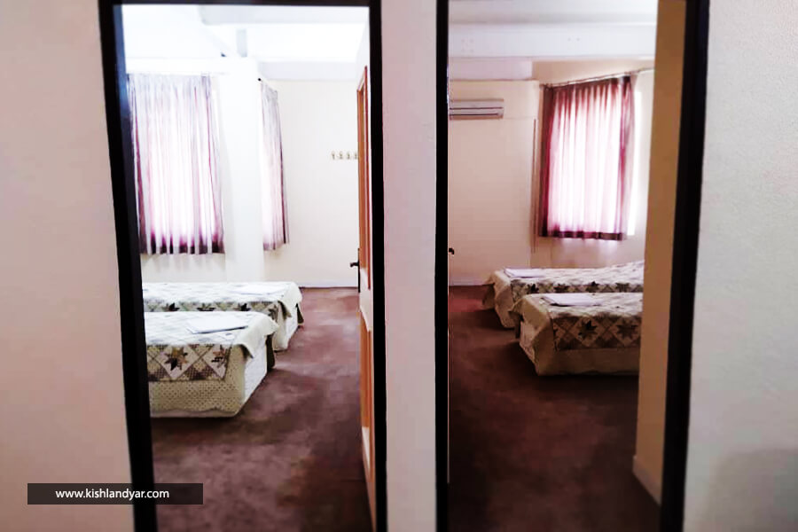 اتاق چهار تخته هتل فارابی کیش